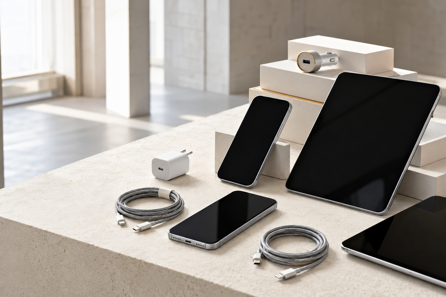 Premium electronics and accessories prepared for business sourcing